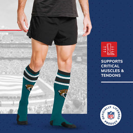 Jacksonville Jaguars NFL Adult Knee High-Performance Socks - Teal