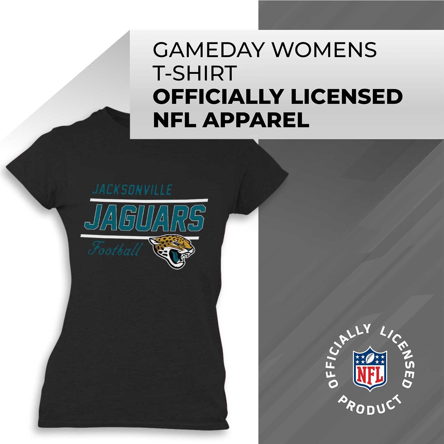 Jacksonville Jaguars NFL Gameday Women's Relaxed Fit T-shirt - Black