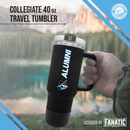 Johns Hopkins Blue Jays Collegiate 40oz Stainless Steel Travel Tumbler with Handle for Alumni - Black