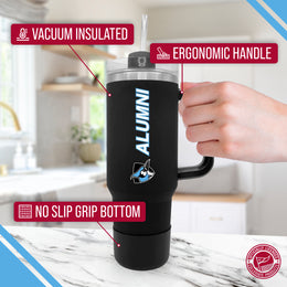 Johns Hopkins Blue Jays Collegiate 40oz Stainless Steel Travel Tumbler with Handle for Alumni - Black