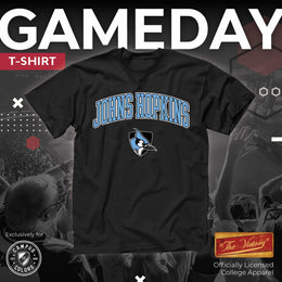 Johns Hopkins Blue Jays NCAA Adult Gameday Cotton T-Shirt - Black