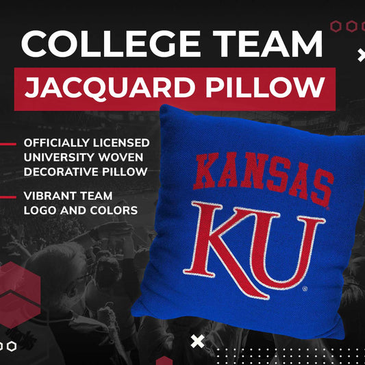 Kansas Jayhawks NCAA Decorative Pillow - Blue