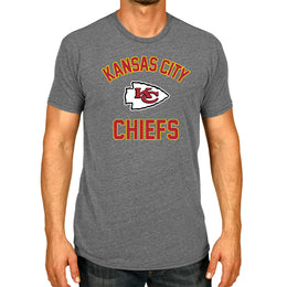 Kansas City Chiefs NFL Adult Gameday T-Shirt - Sport Gray