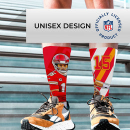 Kansas City Chiefs NFL Adult Player Stripe Sock - Red #15