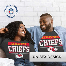 Kansas City Chiefs NFL Adult Charcoal Long Sleeve T Shirt - Charcoal