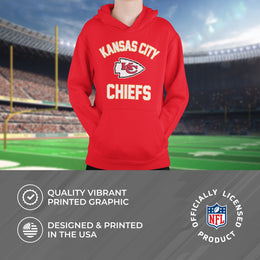 Kansas City Chiefs NFL Youth Gameday Hooded Sweatshirt - Red