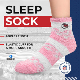 Kansas City Chiefs NFL Cozy Soft Slipper Socks - Pink
