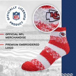 Kansas City Chiefs NFL Cozy Soft Slipper Socks - Red
