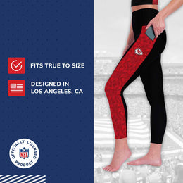 Kansas City Chiefs NFL High Waisted Leggings for Women - Black