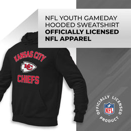 Kansas City Chiefs NFL Youth Gameday Hooded Sweatshirt - Black