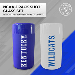 Kentucky Wildcats College and University 2-Pack Shot Glasses - Team Color