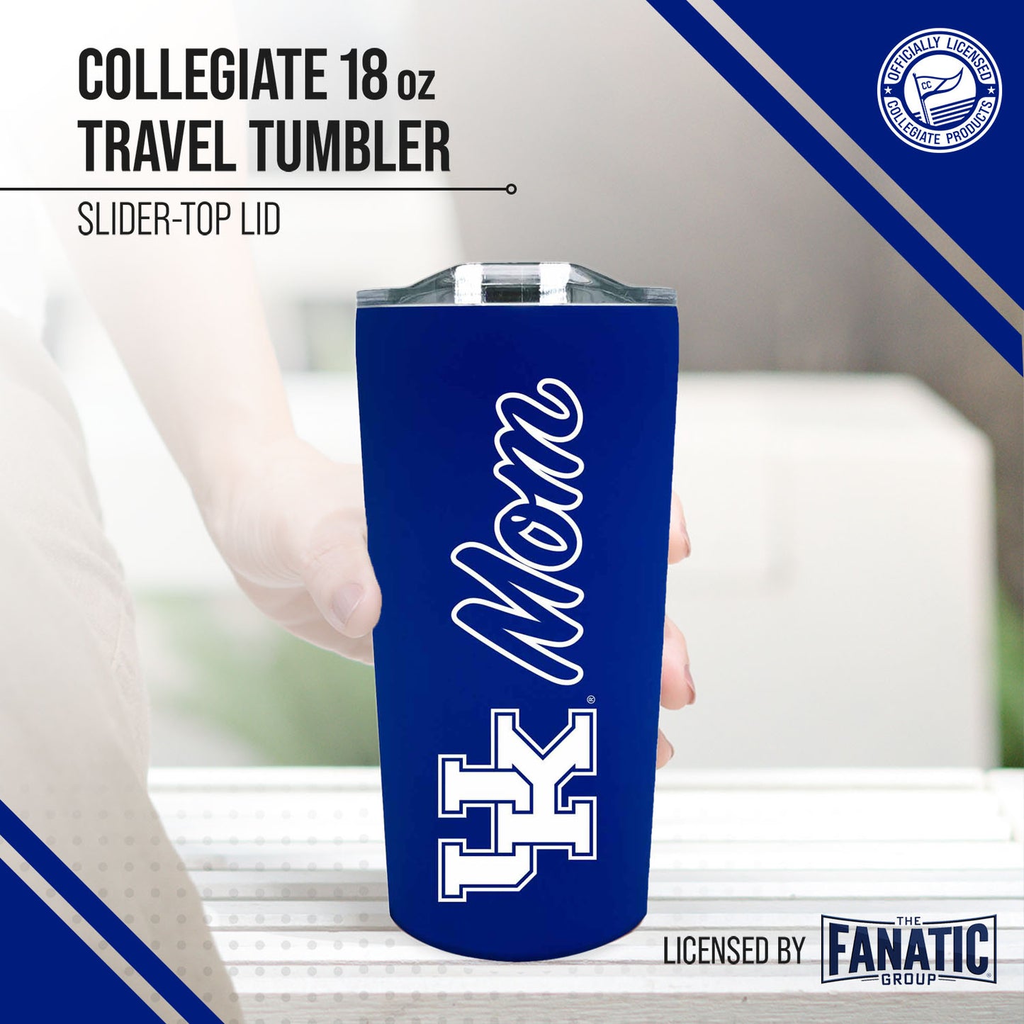 Kentucky Wildcats NCAA Stainless Steel Travel Tumbler for Mom - Royal
