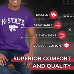 Kansas State Wildcats NCAA Adult Gameday Cotton T-Shirt - Purple