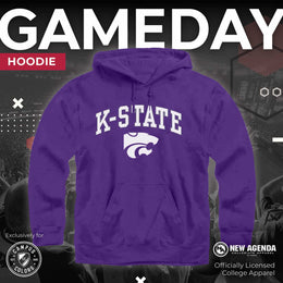 Kansas State Wildcats Adult Arch & Logo Soft Style Gameday Hooded Sweatshirt - Purple