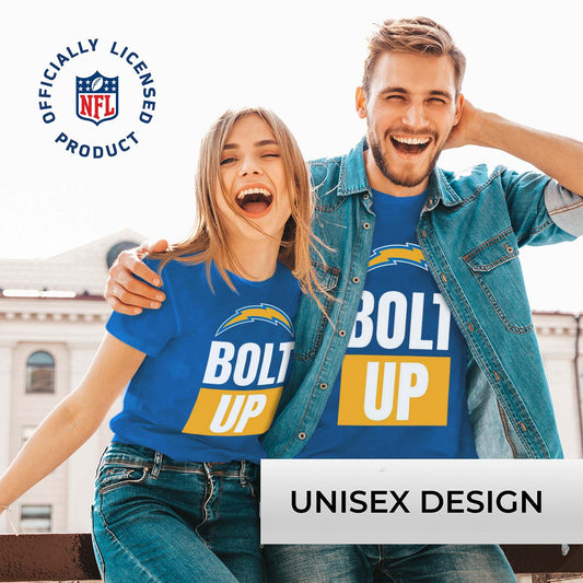 Los Angeles Chargers NFL Adult Team Slogan Unisex T-Shirt - Royal