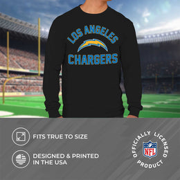 Los Angeles Chargers NFL Gameday Adult Long Sleeve Shirt - Black