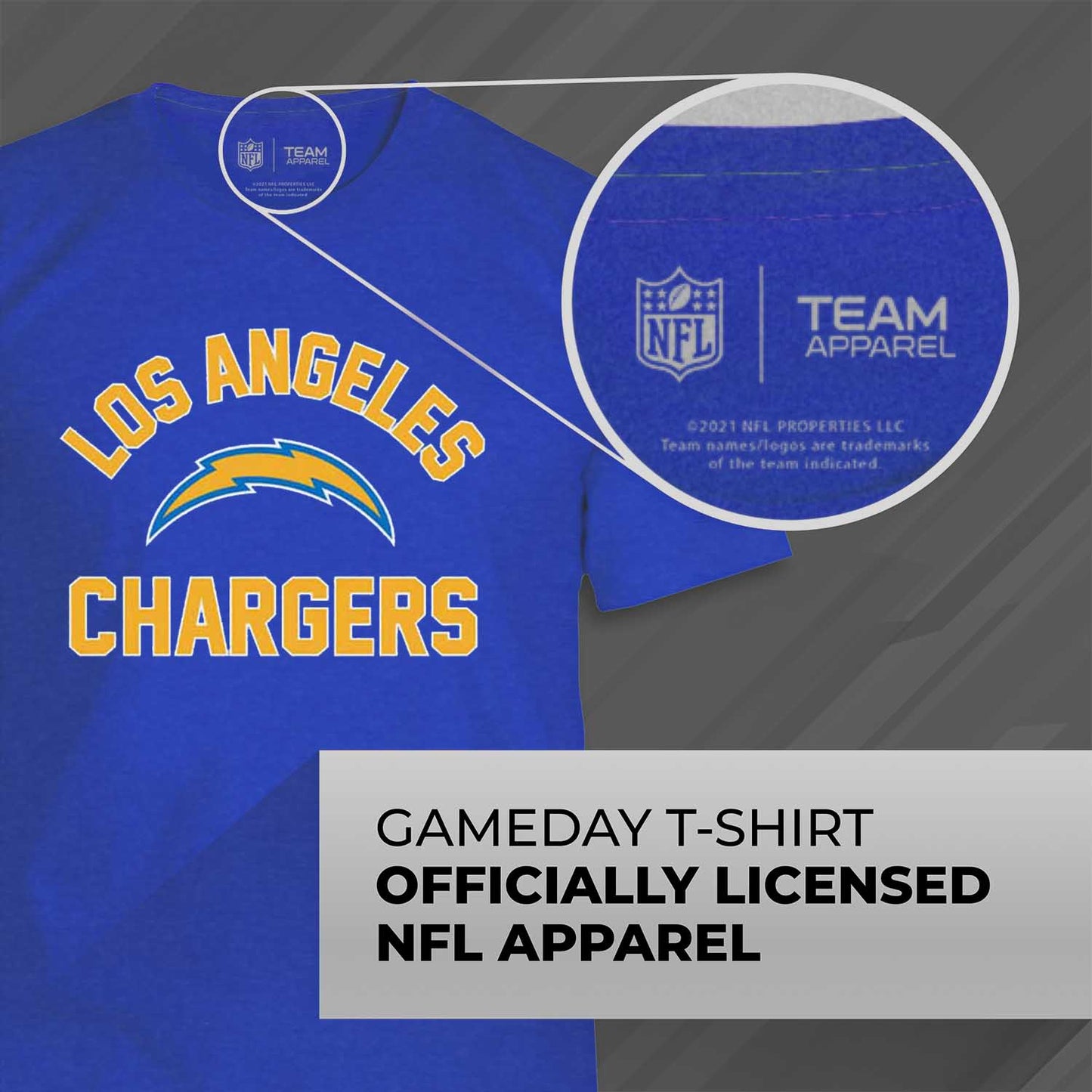 Los Angeles Chargers NFL Adult Gameday T-Shirt - Royal