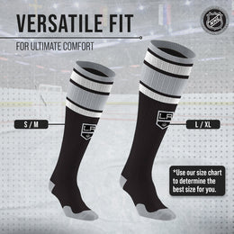 Los Angeles Kings NHL Adult Knee High-Performance Socks - Black