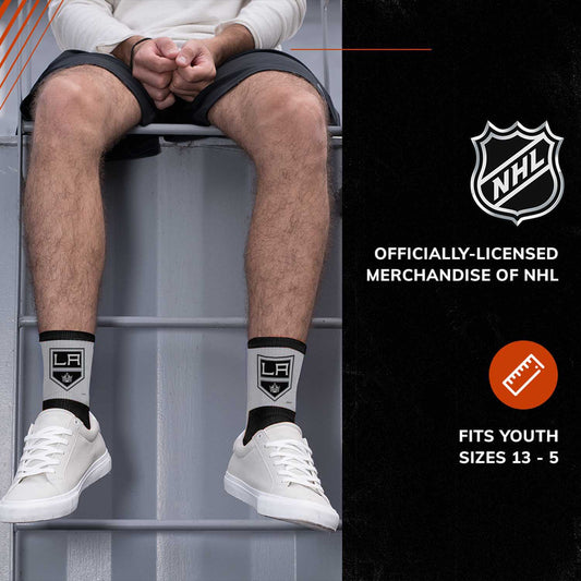Los Angeles Kings NHL Youth Surge Socks - Black