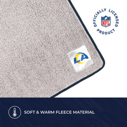 Los Angeles Rams NFL Silk Touch Sherpa Throw Blanket - Blue