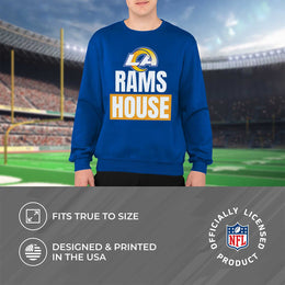 Los Angeles Rams NFL Adult Slogan Crewneck Sweatshirt - Royal