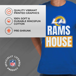 Los Angeles Rams NFL Adult Team Slogan Unisex T-Shirt - Royal
