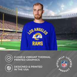Los Angeles Rams NFL Adult Gameday Football Crewneck Sweatshirt - Royal
