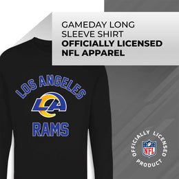 Los Angeles Rams NFL Gameday Adult Long Sleeve Shirt - Black