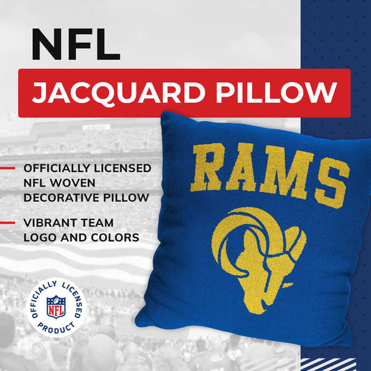 Los Angeles Rams NFL Decorative Football Throw Pillow - Blue