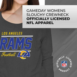 Los Angeles Rams NFL Womens Crew Neck Light Weight - Charcoal