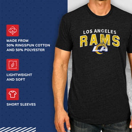 Los Angeles Rams NFL Starting Fresh Short Sleeve Heather T-Shirt - Black