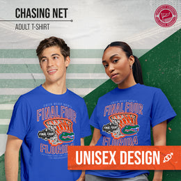 Florida Gators 2025 NCAA Men's Basketball Tournament Chasing Net T-Shirt - Royal