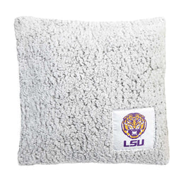 LSU Tigers Two Tone Sherpa Throw Pillow - Team Color