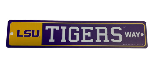 LSU Tigers  Street Sign - Team Color