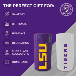 LSU Tigers College and University 2-Pack Shot Glasses - Team Color