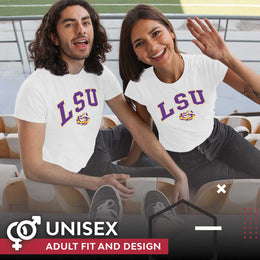 LSU Tigers NCAA Adult Gameday Cotton T-Shirt - White