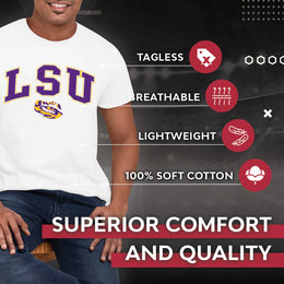 LSU Tigers NCAA Adult Gameday Cotton T-Shirt - White