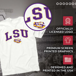 LSU Tigers NCAA Adult Gameday Cotton T-Shirt - White