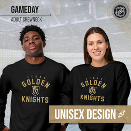 Las Vegas Golden Knights Adult NHL Gameday Crewneck Sweatshirt - Black