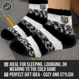 Las Vegas Golden Knights NHL Unisex Cozy Sleep Socks - Black