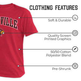 Louisville Cardinals NCAA Adult Gameday Cotton T-Shirt - Red