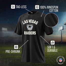 Las Vegas Raiders NFL Adult Retro Gameday Unisex T-Shirt - Black