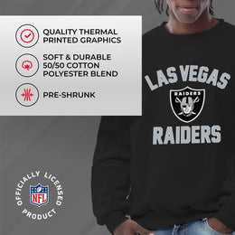 Las Vegas Raiders NFL Adult Gameday Football Crewneck Sweatshirt - Black