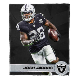 Las Vegas Raiders Northwest NFL Hi-Def Josh Jacob Silk Blanket - Black