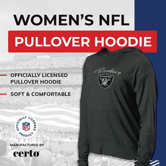 Las Vegas Raiders NFL Women's Session Pullover Hoodie - Black