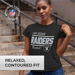 Las Vegas Raiders NFL Womens Plus Size Relaxed Fit T-Shirt - Black