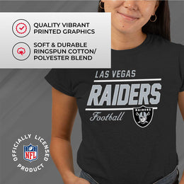 Las Vegas Raiders NFL Womens Plus Size Relaxed Fit T-Shirt - Black