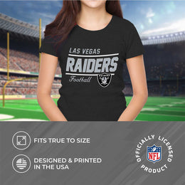 Las Vegas Raiders NFL Womens Plus Size Relaxed Fit T-Shirt - Black