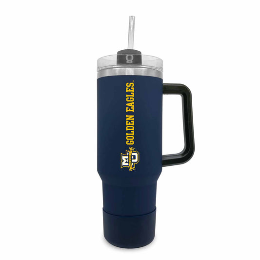Marquette Golden Eagles College & University 40 oz Travel Tumbler With Handle - Navy