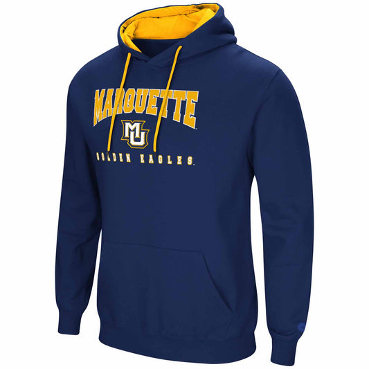 Marquette Golden Eagles  Adult NCAA Playbook Pullover Hooded Sweatshirt - Navy